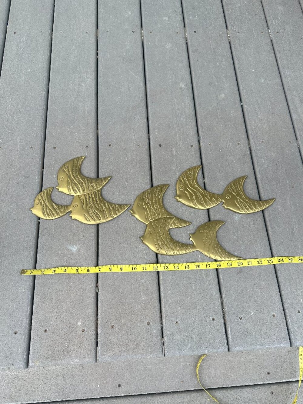 brass fish wall decor
